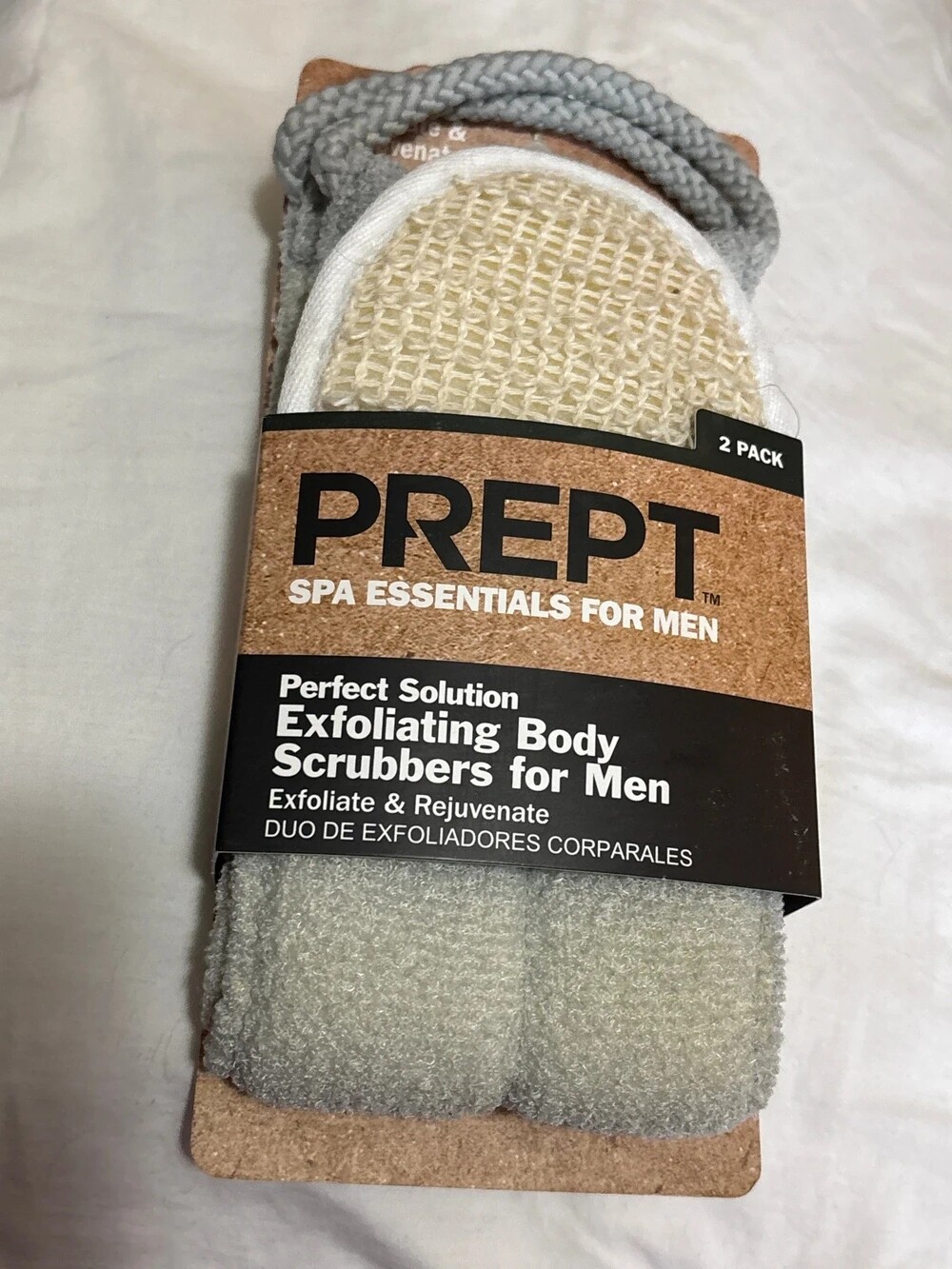 2 pack Prept Perfect Solution Exfoliating Body Scrubber for Men